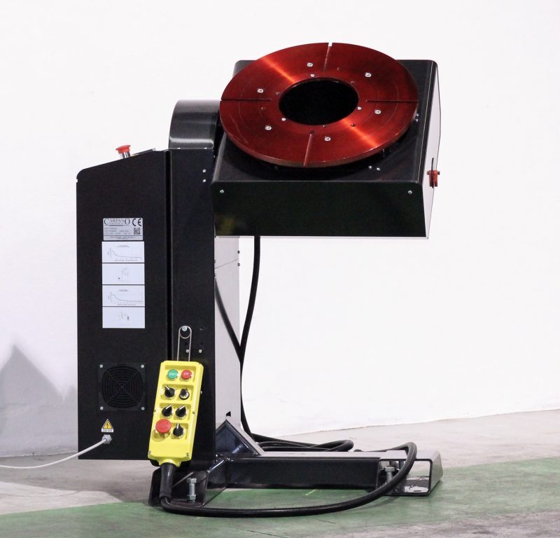 THREE50 Tavola rotante per saldatura 2 assi con foro passante