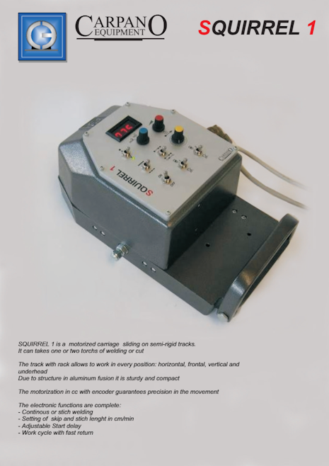 Welding motorized carriage Squirrel1
