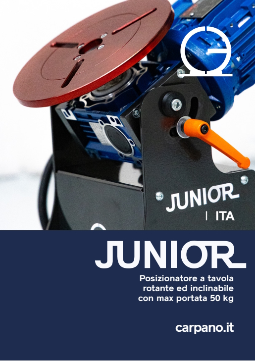 Junior.1a.ita Posizionatore a tavola rotante per saldatura da banco Junior